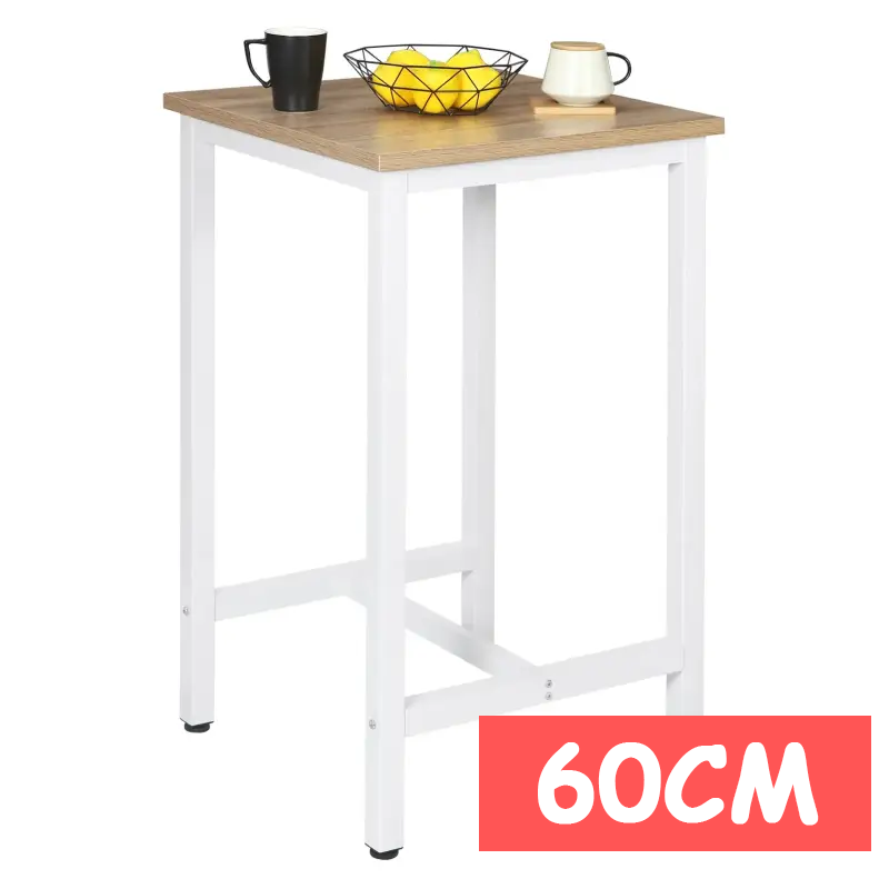 BukkitBow – Luxe Bartafel - Bartafel voor Binnen & Buiten – Metalen Bartafel – Vierkante Bar - 60x60x100 cm