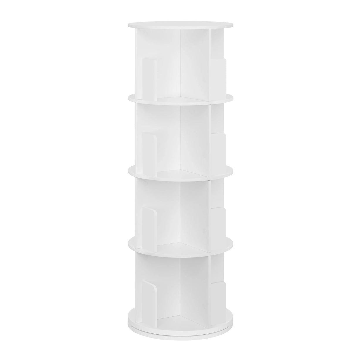 Modulaire BukkitBow roteerbare boekenkast, 360 graden draaibaar, modern design en veel opbergruimte voor boeken en accessoires.