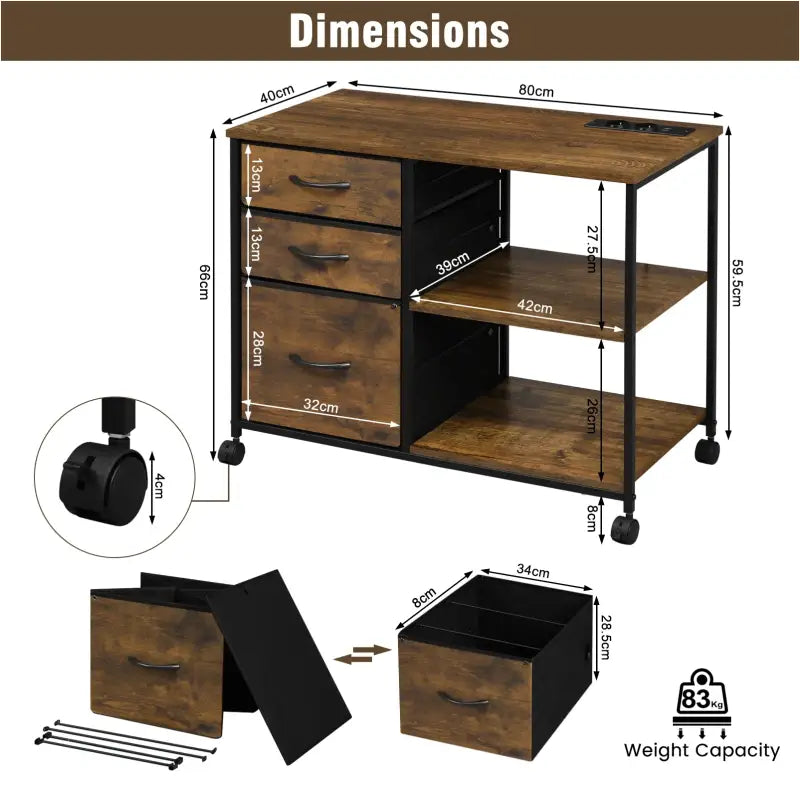 BukkitBow - Archiefkast met Laadstation - Mobiele