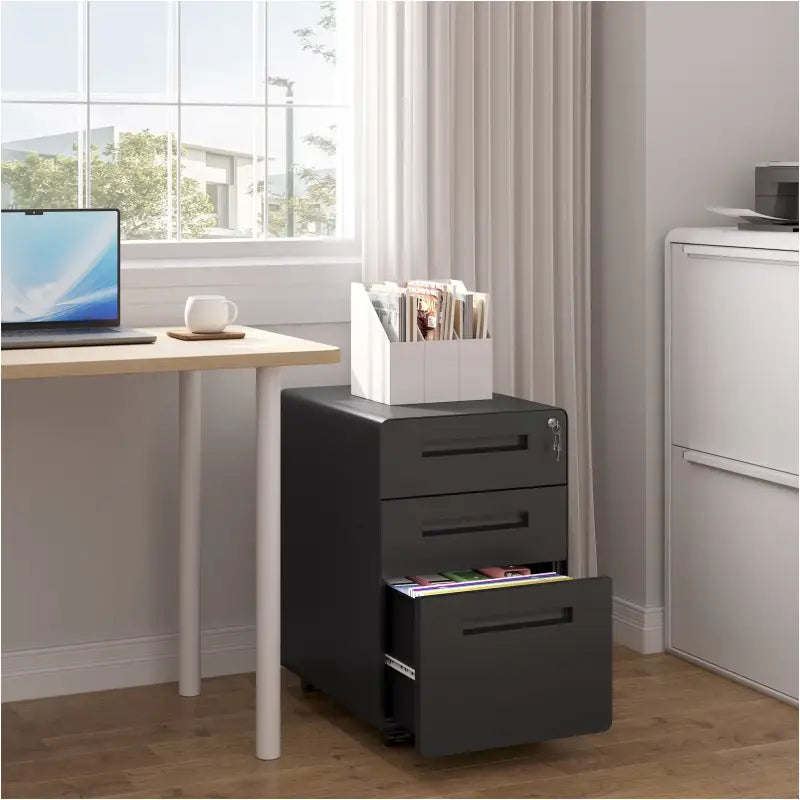 BukkitBow - Archiefkast op Wielen met Slot - Met Ronde