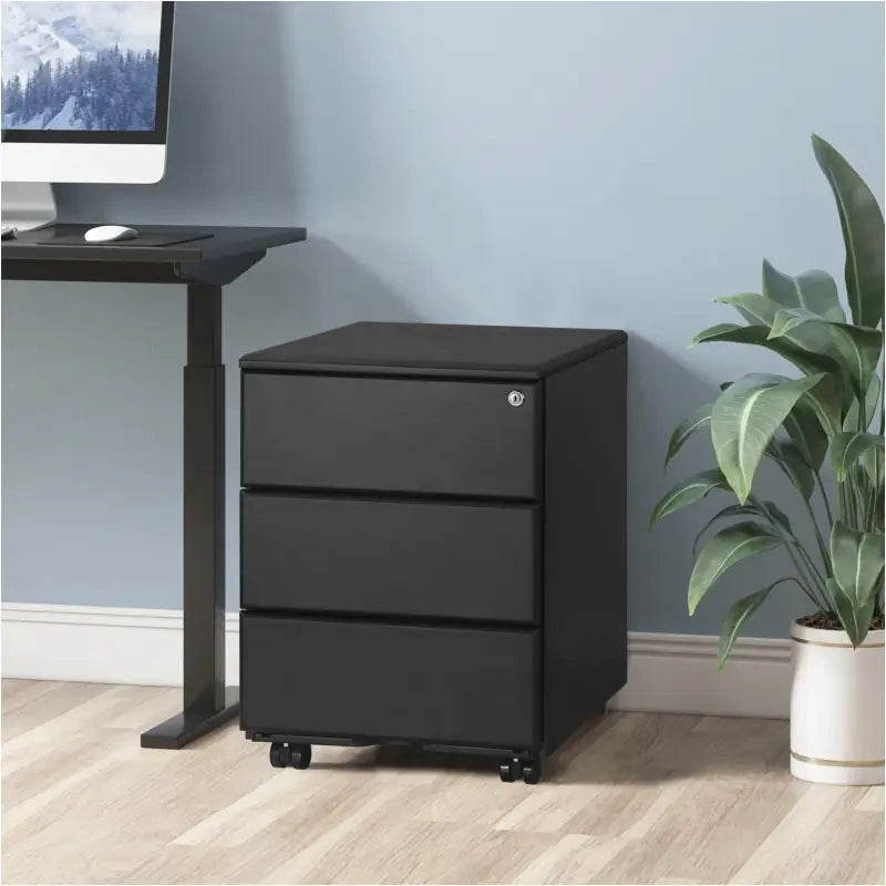 BukkitBow - Archiefkast met Slot - Opbergruimte met 3 Lades