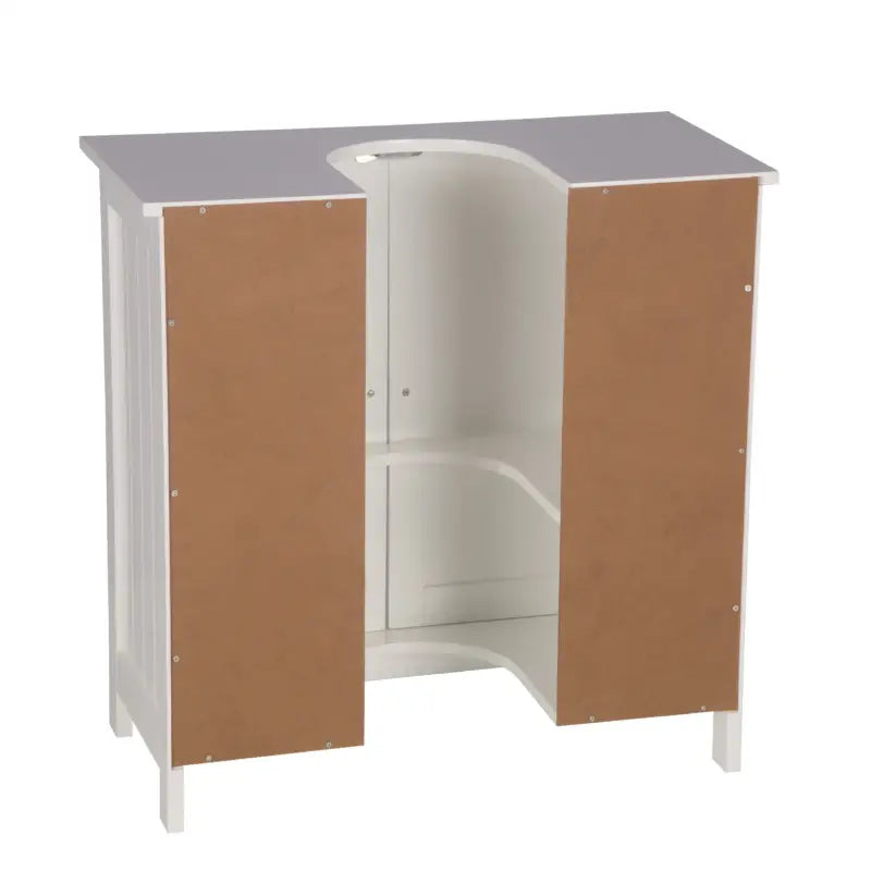 BukkitBow badkamermeubel, stevige wastafelkast met gootsteen, waterbestendig en vochtbestendig, 60x60x30cm, modern design
