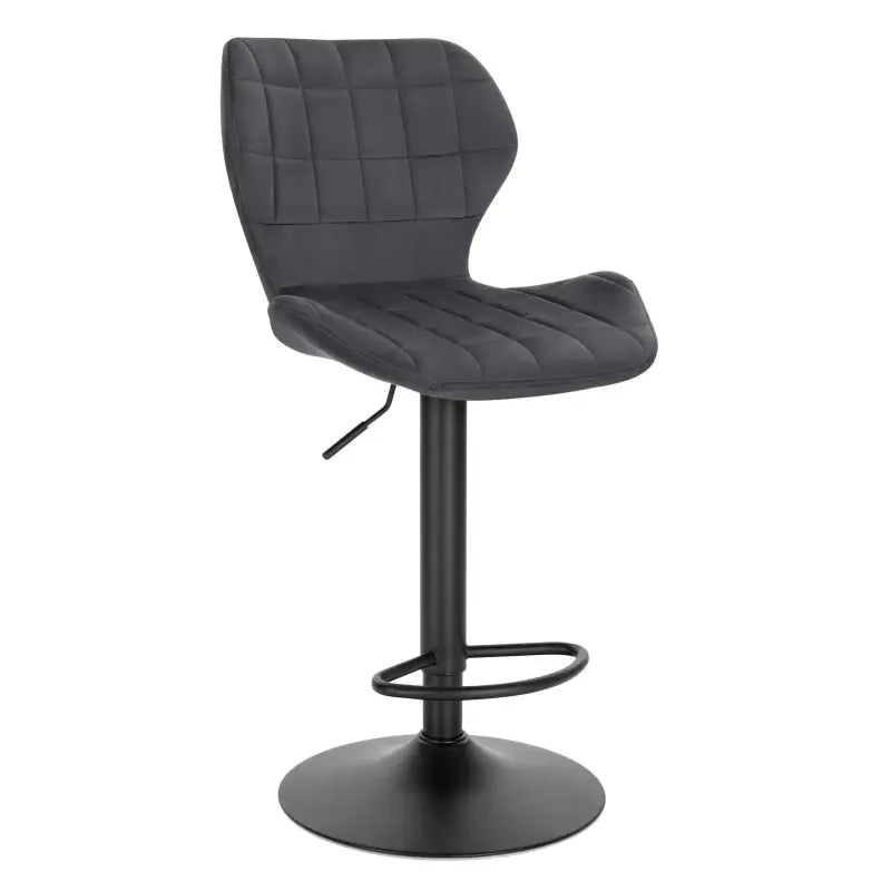 BukkitBow fluwelen barkruk, verstelbaar en draaibaar, comfortabele zitting, stijlvolle design, zithoogte 60-82 cm.