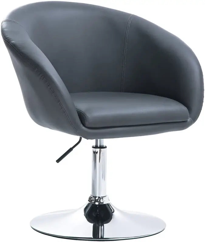 Luxe BukkitBow barkruk en relaxstoel met kunstleer, linnen of fluweel, verstelbare hoogte en verchroomd staal, ergonomisch ontwerp.