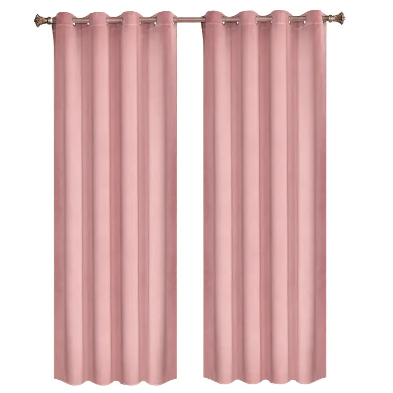 Luxe fluwelen verduisteringsgordijn van BukkitBow, dubbel geweven, 140cm breed, in verschillende lengtes, hangend voor raam.