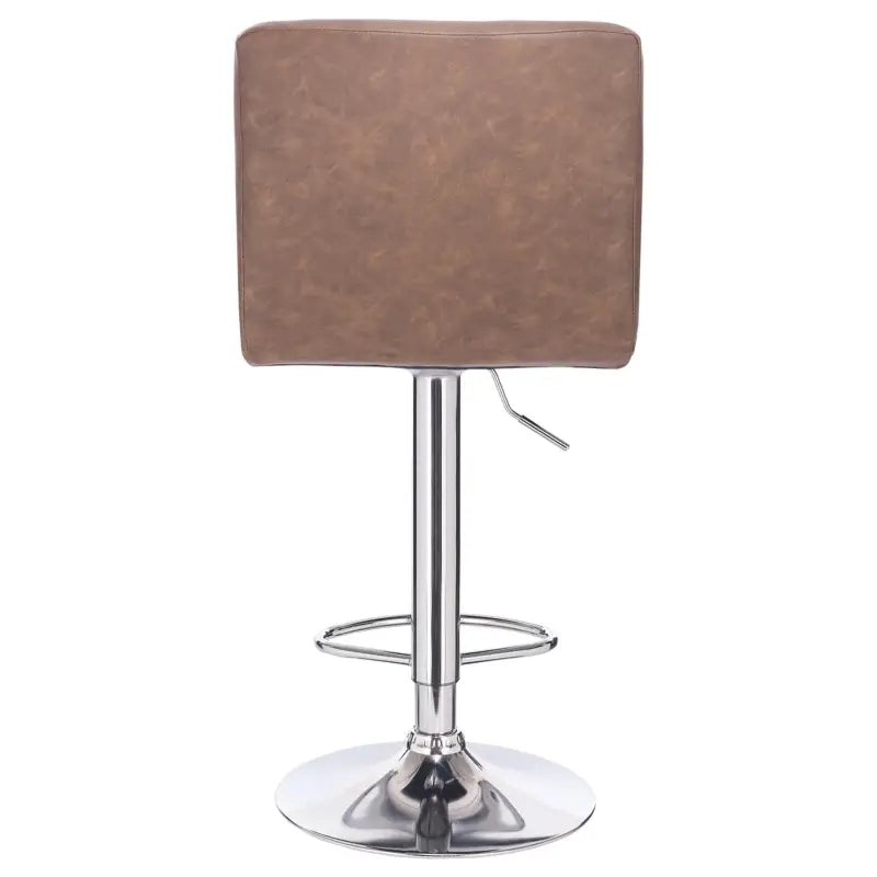BukkitBow moderne barkruk met kunstleer en metalen frame, ergonomisch, verstelbaar en 360° draaibaar, tot 120 kg draagkracht.