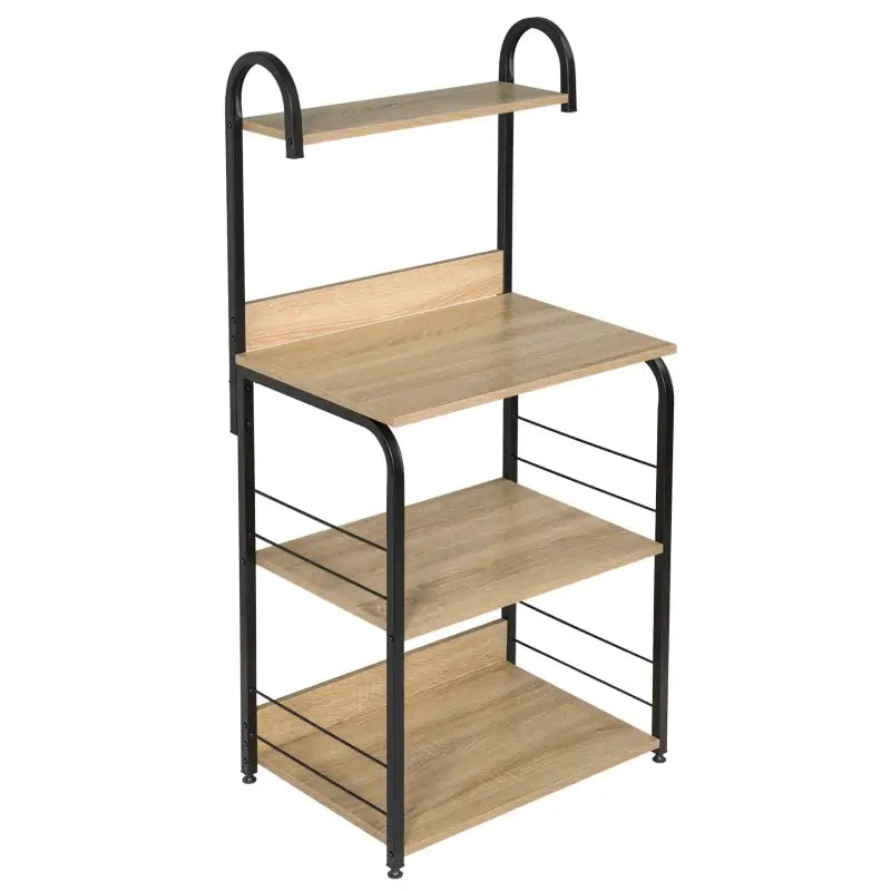 BukkitBow boekenkast van stevig materiaal met voldoende opbergruimte, afmetingen 60x40x125,5 cm, voor woonkamer of kantoor.