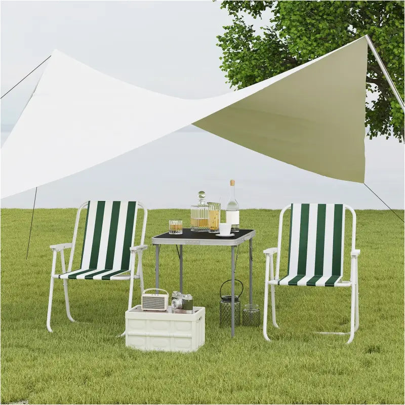 BukkitBow opvouwbare campingstoel met oxford doek en ijzeren frame, lichtgewicht en tot 100 kg belastbaar, ideale outdoor zitplaats