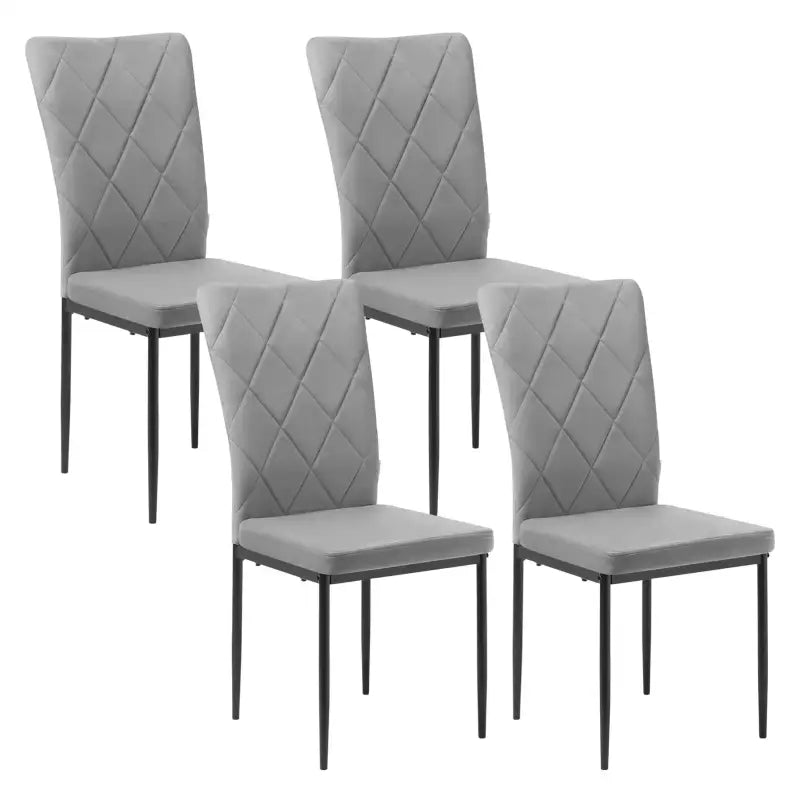 BukkitBow set van leren en fluwelen eetkamerstoelen met sterk metalen frame, zithoogte 46 cm, geschikt voor diverse interieurstijlen