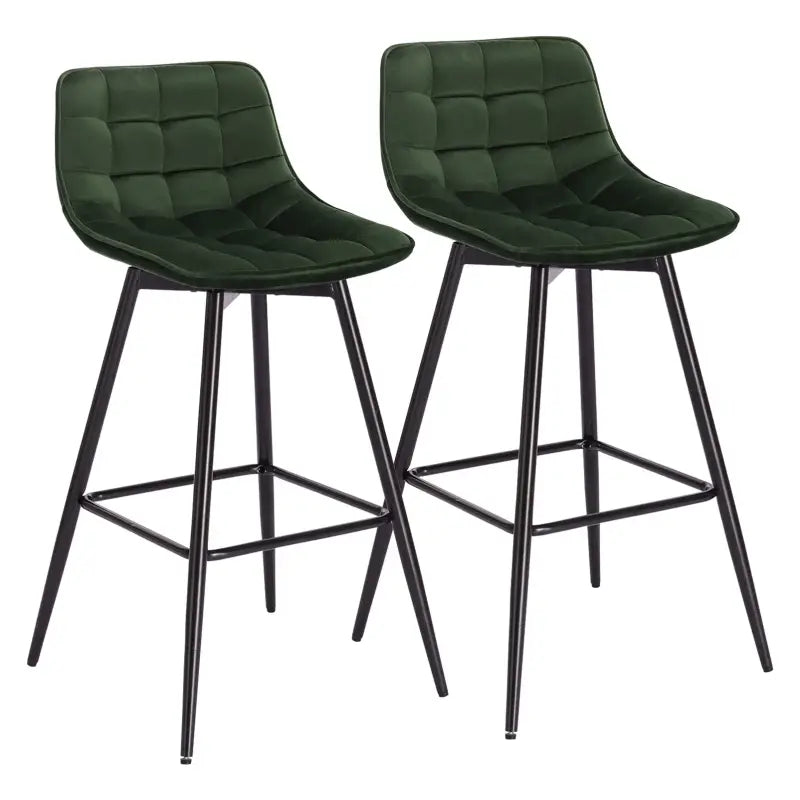 Set van 2 barkrukken van BukkitBow met kunstleer of fluweel, 88 cm hoog, duurzame metalen frame, comfortabele zit.