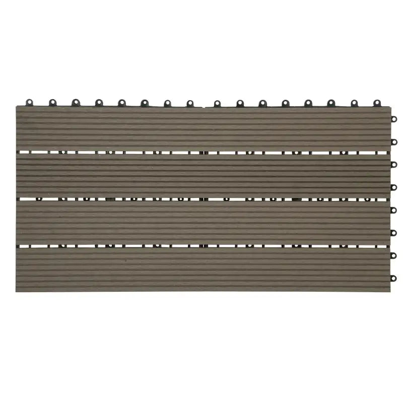 Set van 6 BukkitBow terrasplanken met houtlook, 30x60cm, snel klik-systeem, diverse kleuren voor vlonder en vloer.