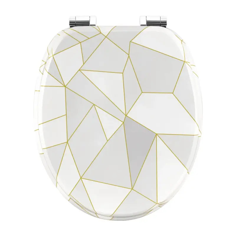 BukkitBow toiletbril met softclose en print, antibacterieel toiletzitting voor comfort en hygiëne in de badkamer