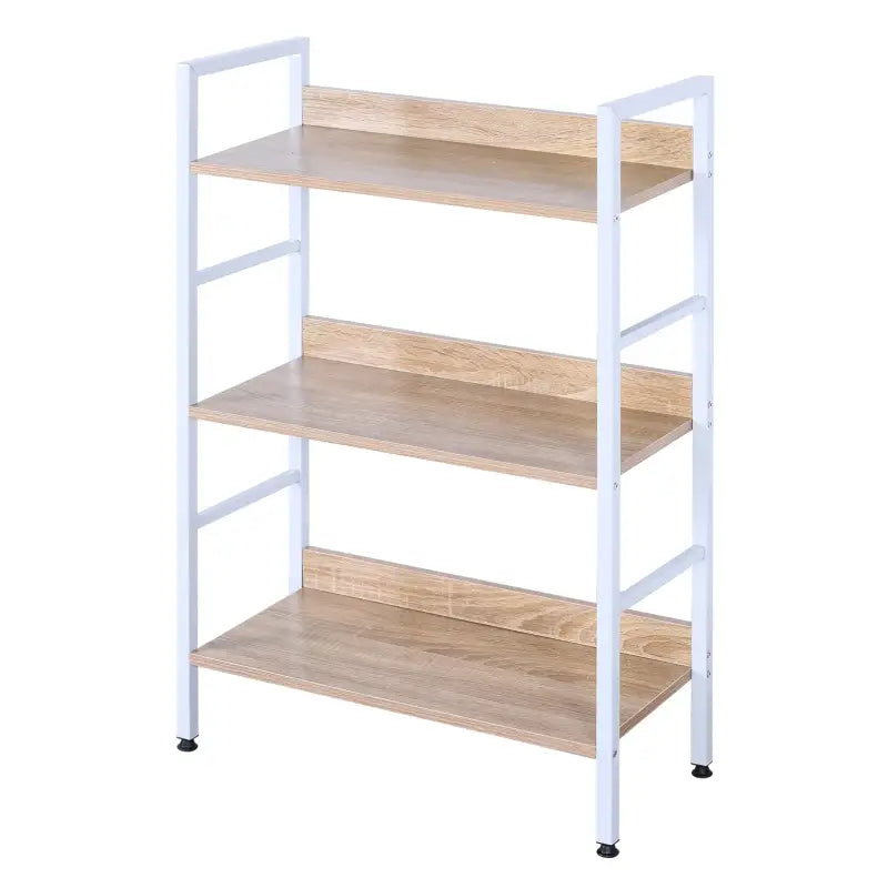BukkitBow opbergrek met 3 planken, grote opslagruimte, wandkast voor diverse opbergtaken, afmetingen 60x27,5x93 cm.