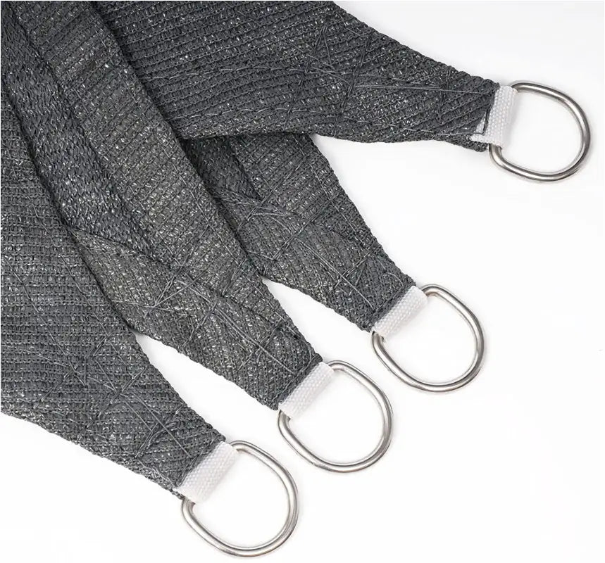 BukkitBow zonnescherm of schaduwzeil in grijs, crème of zand, driehoek, vierkant of rechthoek, UV-bescherming 50+ van HDPE 180g/m².