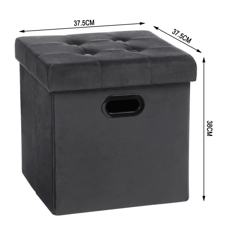 BukkitBow - Opbergpoef - Lederen / Fluwelen Poef