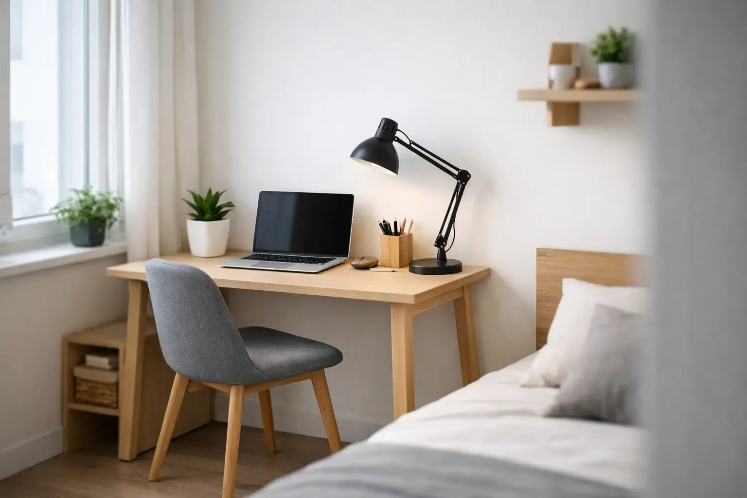 Welk bureau past in een kleine kamer?