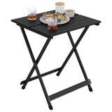 Lichtgewicht campingtafel van aluminium van BukkitBow, opvouwbaar en ideaal voor kampeer- en outdooractiviteiten.