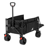 BukkitBow opvouwbare bolderkar met grote capaciteit en all-terrain wielen, geschikt voor zware lasten en diverse ondergronden.