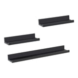 BukkitBow - Set van 3 Zwevende Wandplanken - Hout - Fotoplank - Wandrek