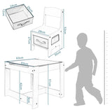 BukkitBow - 3-in-1 Kinder Activiteitstafel / Kindertafel