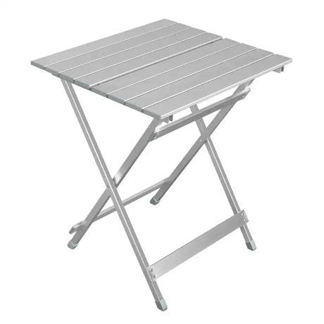 BukkitBow aluminium inklapbare campingtafel, lichtgewicht en duurzaam, 50,5x46,5x60cm, ideaal voor kamperen en outdoor gebruik