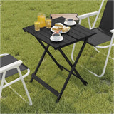 BukkitBow aluminium inklapbare campingtafel, lichtgewicht en duurzaam design, 50,5x46,5x60cm, geschikt voor kamperen en outdoor gebruik