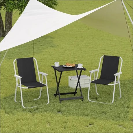 BukkitBow aluminium inklapbare campingtafel, lichtgewicht en duurzaam, 50,5x46,5x60cm voor kamperen en outdoor gebruik.