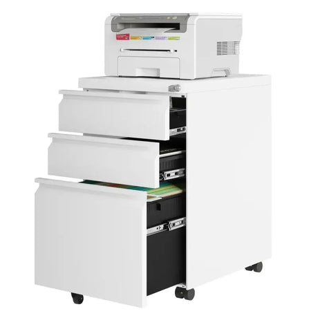 BukkitBow - Archiefkast met Slot - Opbergruimte met 3 Lades