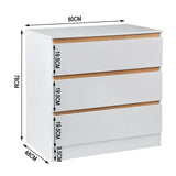 BukkitBow - Baby Verschoontafel met 3 Laden - Dressoir