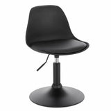 BukkitBow barkruk van PU en metaal, verstelbare hoogte, 360° draaibaar, antislip voetsteun, maximale belasting 120kg, zithoogte 40-50cm.