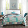 BukkitBow bedsprei met patchwork patroon, dik gewatteerd, zacht en duurzaam, verkrijgbaar in diverse maten en kleuren.