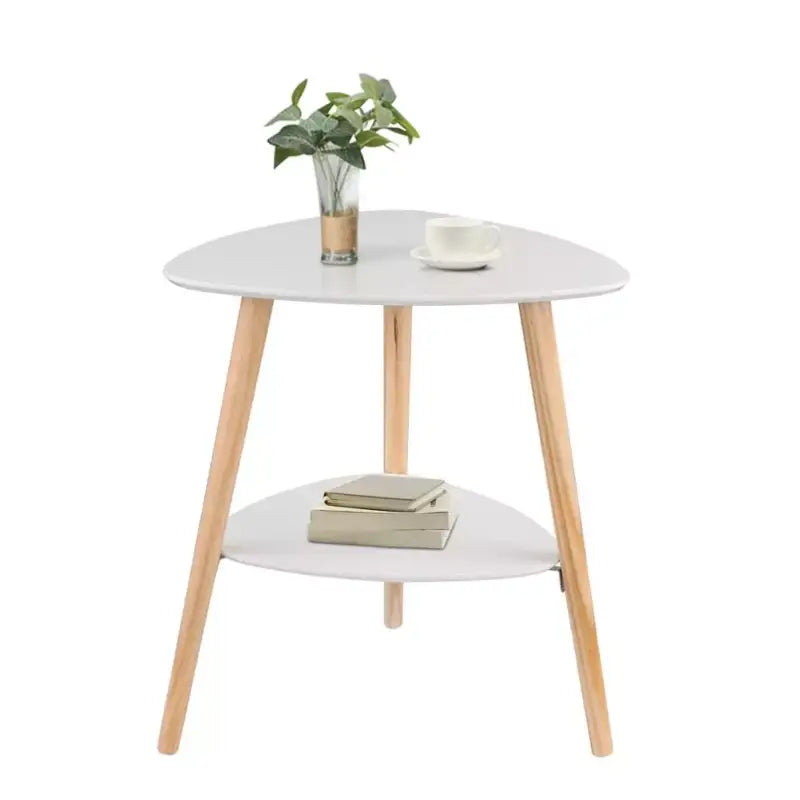 BukkitBow bijzettafel van massief hout, 50x40x55cm, belastbaar tot 5kg, geschikt als nachtkastje of bijzettafel