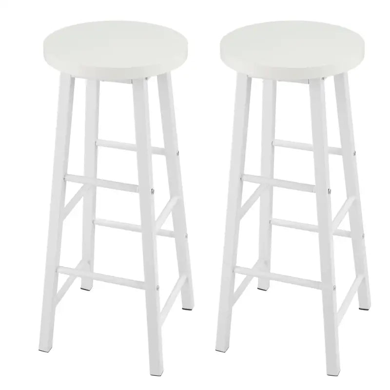 Set van 2 BukkitBow Bistro barkrukken met stevig metalen frame, ergonomisch ontwerp en voetensteunen, zithoogte 71 cm.