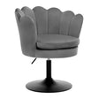 Velvet bloemvormige make-up stoel van BukkitBow, verstelbaar en draaibaar met zachte velvet bekleding.