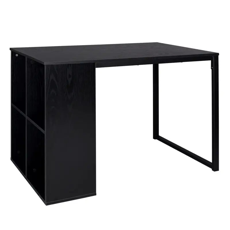BukkitBow bureau met vakkenkast, spaanplaat tafelblad en metalen frame, 120x60cm werkstation voor kantoorruimte