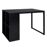 BukkitBow bureau met vakkenkast, spaanplaat tafelblad en metalen frame, 120x60cm werkstation voor kantoorruimte
