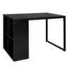 BukkitBow bureau met vakkenkast, spaanplaat tafelblad en metalen frame, 120x60cm werkstation voor kantoorruimte