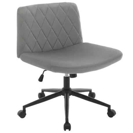 BukkitBow bureaustoel met fluwelen zitting, metalen frame, ergonomisch ontwerp en verstelbare functies, zonder armleuningen.