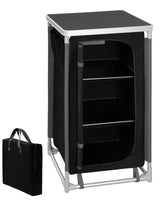 BukkitBow campingtafel met Oxford doek en aluminium, inklapbare opbergruimte, draagbaar en multifunctioneel voor outdoor gebruik