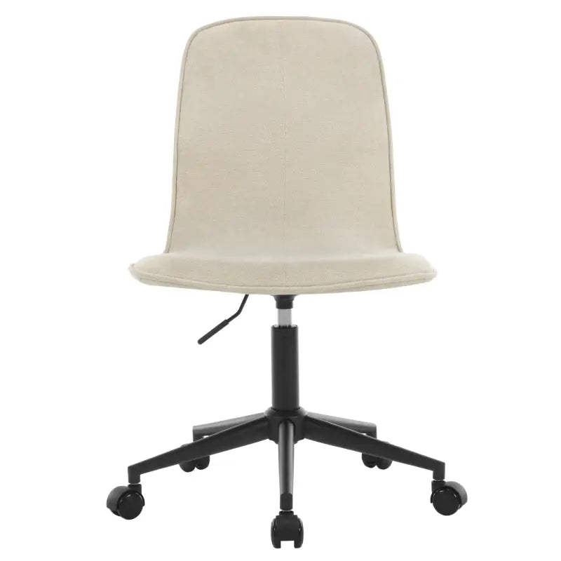 BukkitBow comfortabele bureaustoel met zachte badstof bekleding, verstelbare hoogte en ergonomisch design voor comfortabel zitten.