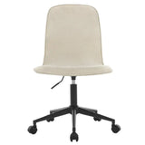 BukkitBow comfortabele bureaustoel met zachte badstof bekleding, verstelbare hoogte en ergonomisch design voor comfortabel zitten.