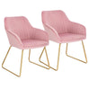 BukkitBow eetkamerstoel met fluwelen of kunstleren bekleding, ergonomisch design, 82,5 cm hoog, multifunctioneel en stevig.
