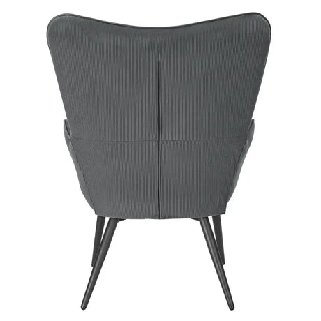 BukkitBow comfortabele fauteuil met kruk, stevige en duurzame zitmeubel in moderne stijl met afmetingen 98x43x59 cm.