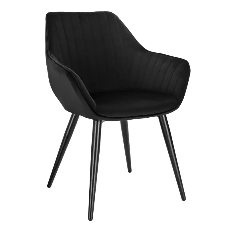 BukkitBow eetkamerstoel met stabiel metalen frame en ergonomisch ontwerp, zithoogte 48cm, comfortabele zithouding.