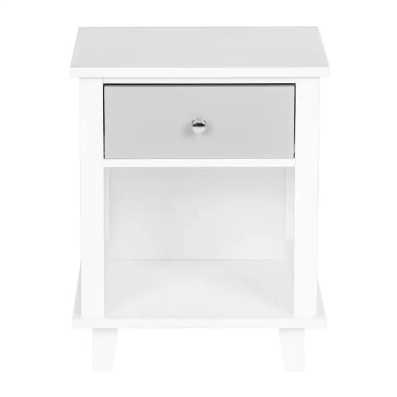 BukkitBow compact waterbestendig nachtkastje met lade en open compartiment, afmetingen 40x34x50cm, modern design