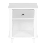 BukkitBow compact waterbestendig nachtkastje met lade en open compartiment, afmetingen 40x34x50cm, modern design