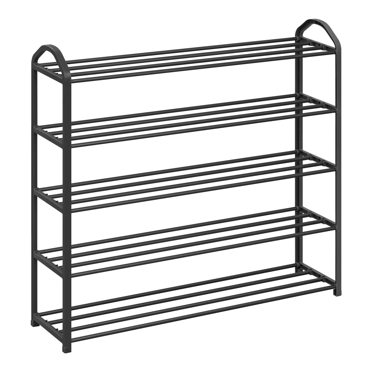 BukkitBow compact stalen schoenenrek met handgrepen, 4/5 niveaus voor schoenen en slippers, stevig en ruimtebesparend design