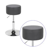BukkitBow compacte barkruk met kunstlederen zitting, verchroomd stalen frame, ergonomisch en verstelbaar, max 100 kg draagkracht