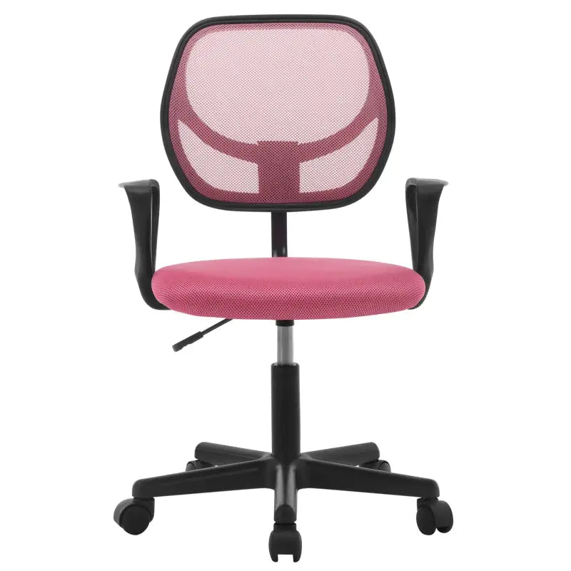 BukkitBow compacte bureaustoel met verstelbare hoogte van 41-53 cm en 100 kg draagvermogen, zwart en ergonomisch ontworpen