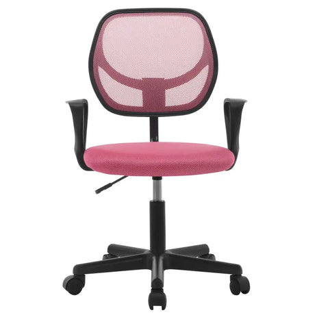BukkitBow compacte bureaustoel met verstelbare hoogte van 41-53 cm en 100 kg draagvermogen, zwart en ergonomisch ontworpen
